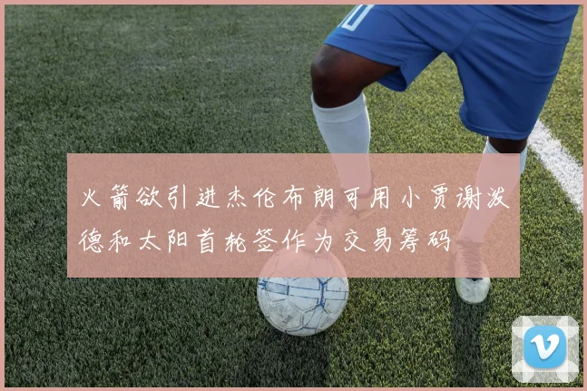 火箭欲引进杰伦布朗可用小贾谢泼德和太阳首轮签作为交易筹码